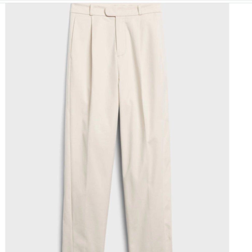 BR x HARBISON | Safari Suit Pant Size 6 Color: Transition Cream White